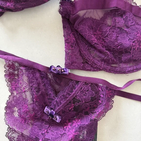 Victoria's Secret Designer Swarovski Crystal Bra & Panty Lingerie Set - Picture 3 of 15